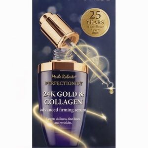Merle Roberts Perfectionist 24K Gold Collagen Firming Serum Anti Aging 1 fl oz